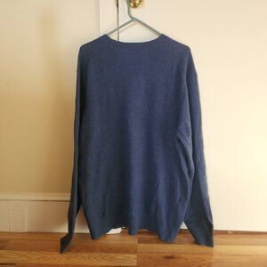 Uniqlo Men's 100% Cashmere Sweater -- Navy, Size XXL
